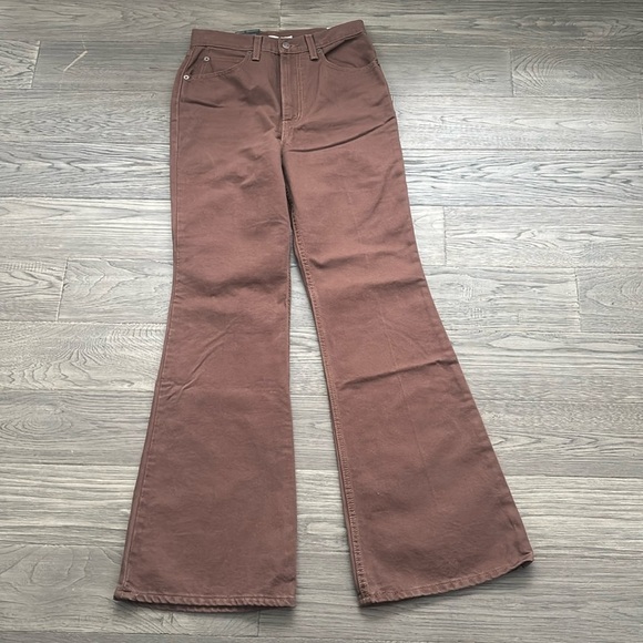 Levi’s | 70'S Movin’ on high rise flare jeans in brown size 27W32L - Picture 4 of 16